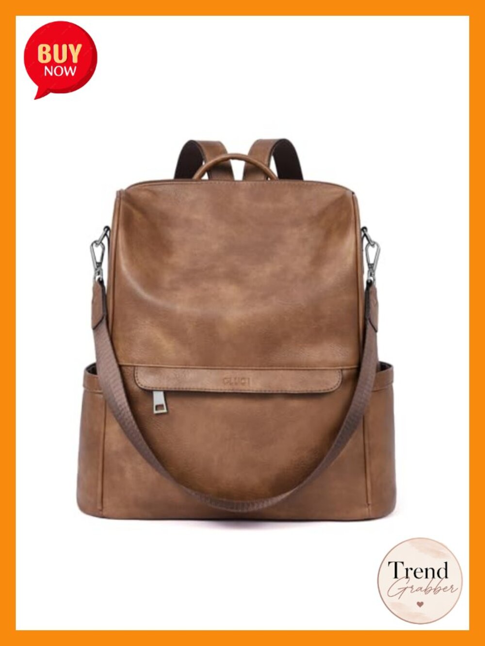 Women's PU Leather Anti-theft Backpack Purse with Shoulder Strap Travel Bag